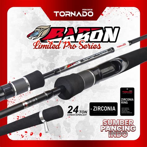 Jual TORNADO Joran Pancing BABON Limited Pro Series Spinning Carbon