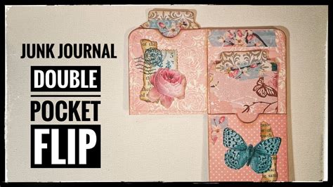 Junk Journal Double Pocket Flip Youtube