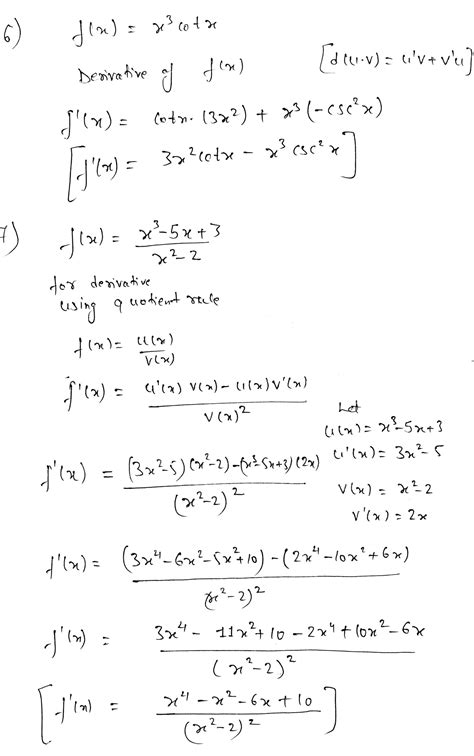 Solved Plz Help Me 4 12 Find The Derivative Of Each Function Dx