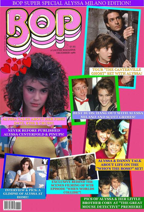 Updated Alternate Cover Bop Special Alyssa Milano Edition December