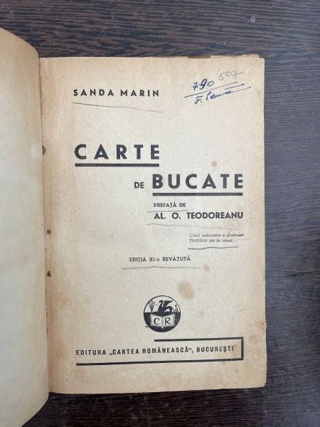 CARTE DE BUCATE SANDA MARIN