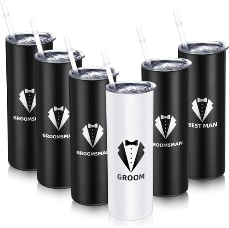 Amazon Tanlade Set Of 6 Groomsmen Gifts For Wedding Groomsman