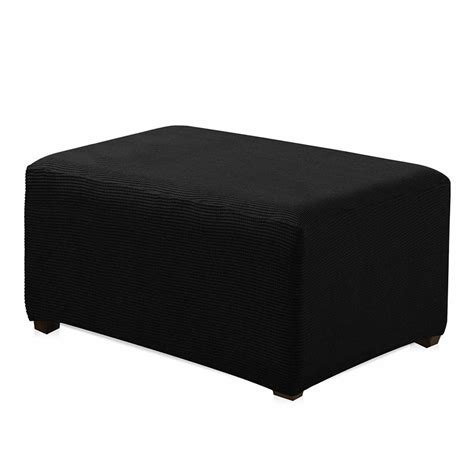 Enova Home Jacquard Polyester Stretch Fabric Oversized Ottoman ...