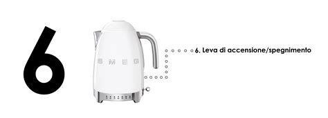 Smeg Klf Wheu Bianco Lucido S Style Bollitore Elettronico Litri