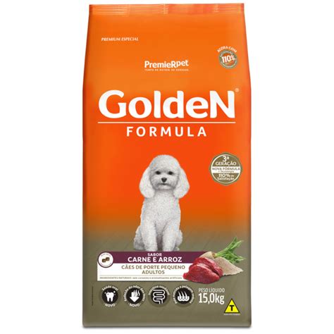 Golden Adulto Raças Pequenas - Ração GoldeN Formula Raças Pequenas Cachorros Adultos Carne e Arroz ...