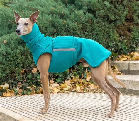 Fleece Dog Coat For Greyhounds And Whippets Dog Sweater Etsy