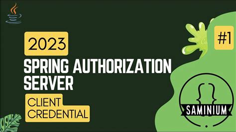 Spring Authorization Server 1 Client Credential Flow