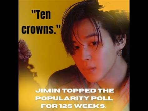 140423 Jimin Dose Ten Crowns Jimin Topped The Popularity Poll For