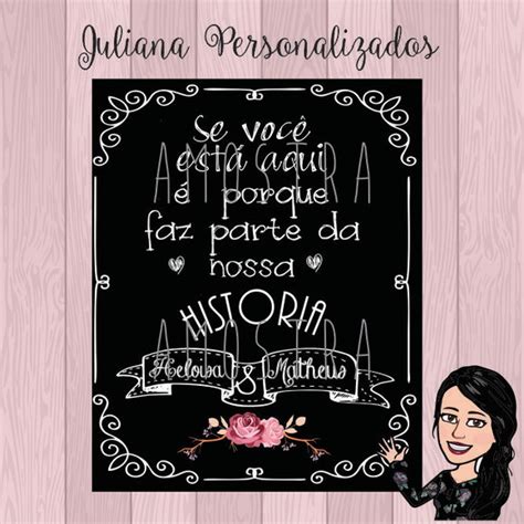 Chalkboard Lousa ARTE Digital Elo7 Produtos Especiais