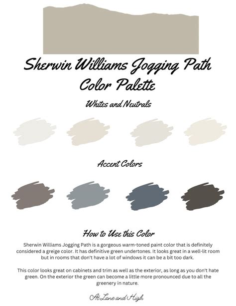 Jogging Path By Sherwin Williams Whole Home Color Palette Interior