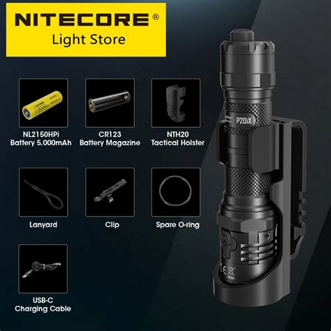 NITECORE P20iX USB C Rechargeable Torch Super Bright Military Tactical