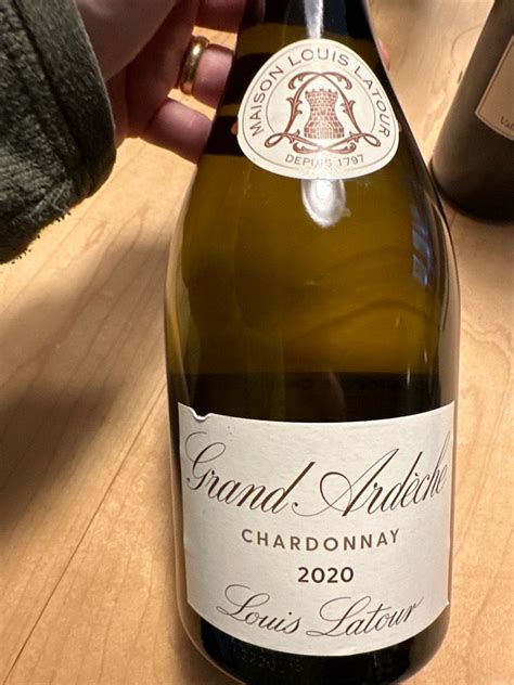 2020 Louis Latour Chardonnay Grand Ardèche France Rhône Northern