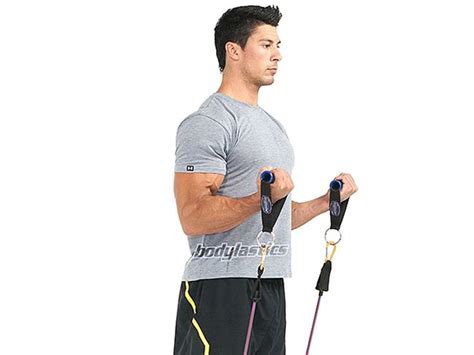 Biceps Curls With Bands Bigger Arms Ahead Resistance Band