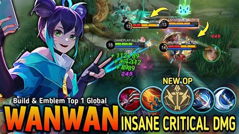 Wanwan Brutal Critical Damage Build And New Op Emblem Cheat Damage