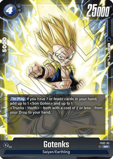 Gotenks Fs Starter Deck Vegeta Dragon Ball Super Fusion