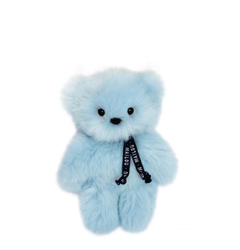 Doudou Ours LE PETIT FRENCHIE 30 Cm Bleu