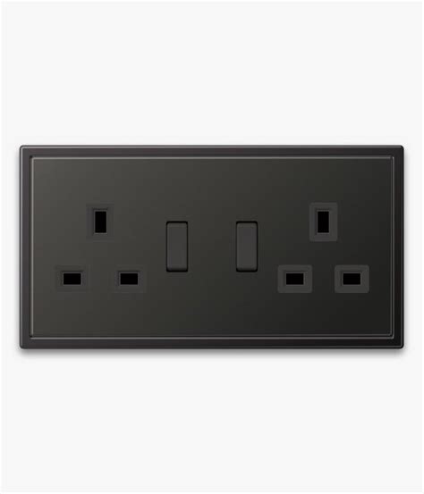 Ls Anthracite Aluminium Sockets Swtch Silver Light Switches