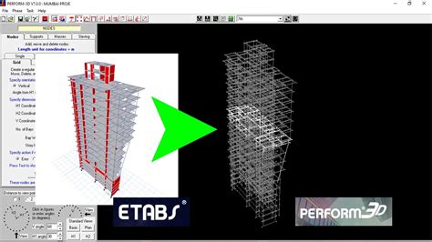 Export Etabs Model To Perform D Non Linear Analysis Performance