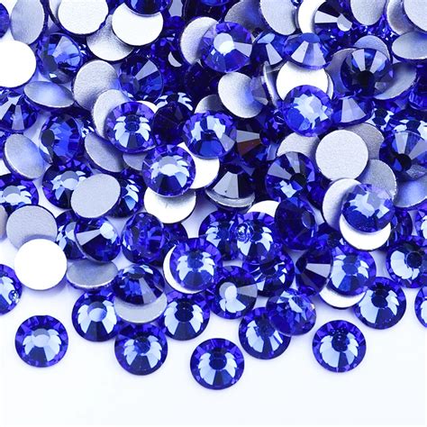 Juli Wholesale Ss6 Ss8 Ss10 Ss12 Ss16 Ss20 Ss30 Crystal Stones Stickers Non Hot Fix Strass Glass