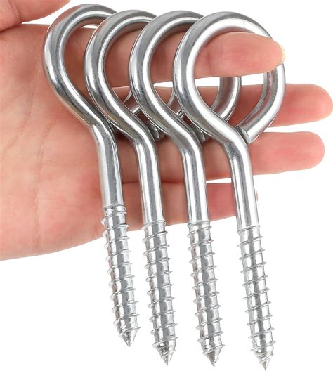 Eye Bolts Screw In 5 Inch Heavy Duty Eye Hooks Screw Stainless Steel