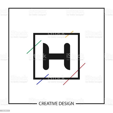 初始字母 H 徽標範本向量設計向量圖形及更多企業圖片 企業 低面數建模 商務 Istock