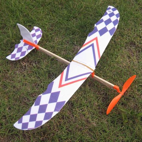 10 pcs diy foam elastic powered glider plane toy thunderbird flying model aircraft toy Sale ...