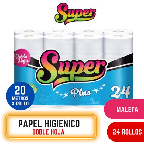 Papel HigiÉnico Super Plus Doble Hoja 20 Mts Paquete 24 Unds La Gran