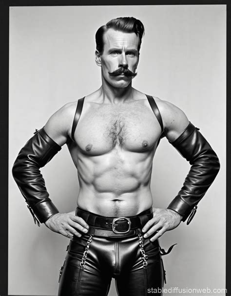 Tom Of Finland Inspired Gay Man In Leather Chaps Stable Diffusion Online