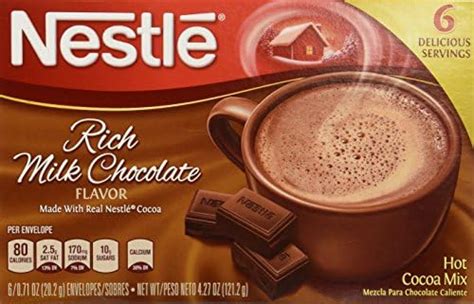 Nestle Fat Free Rich Milk Chocolate Hot Cocoa Mix 7 33 Oz Canister Pack Of 4