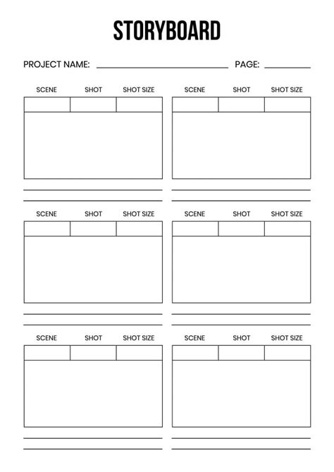 Personaliza y descarga esta plantilla de Storyboard con imágenes