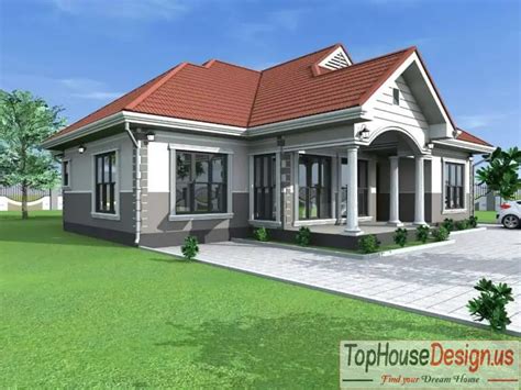 Modern House Plan With 4 Bedrooms. » Simple House Design