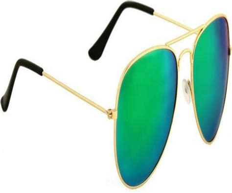 Buy Elgator Uv Protection Aviator Full Frame Green Sunglasses For Men And Women Online At Best