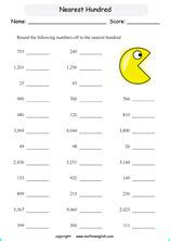 Rounding To The Nearest 100 Worksheets