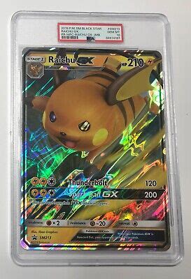 Pokemon Raichu Gx Hidden Fates Promo Jumbo Card Sm Pikachu Psa