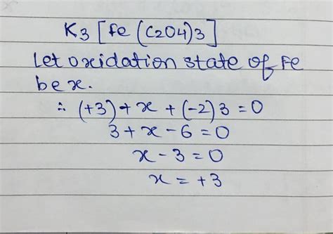 What Is The Oxidation State Of Feco 5 Quora