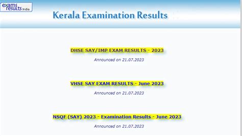 Keralaresults Nic In Kerala Dhse Say School Wise Result For Dhse