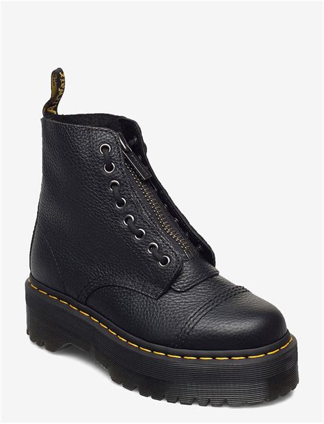 Dr Martens Sinclair Black Milled Nappa Flat Ankle Boots