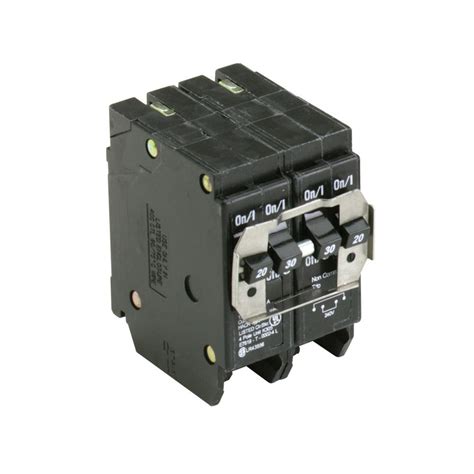 Eaton One 20 Amp 2 Pole And One 30 Amp 2 Pole Type Br Bq Quadplex Circuit Breaker Bq220230