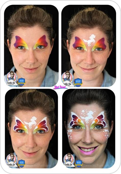 Quick Step by Step Unicorn Face Paint Deisgn : r/Facepainting