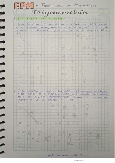 Solution Tarea Trigonometr A Studypool