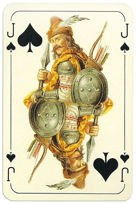 Jack Of Spades Card From Magyar Kiralyok Romi Deck