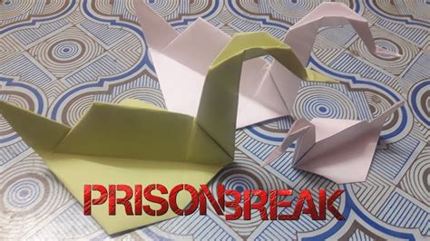 How To Craft Prison Break Swan Origami Arun YouTube