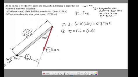 Torque Calculating Lever Arm And Torque YouTube