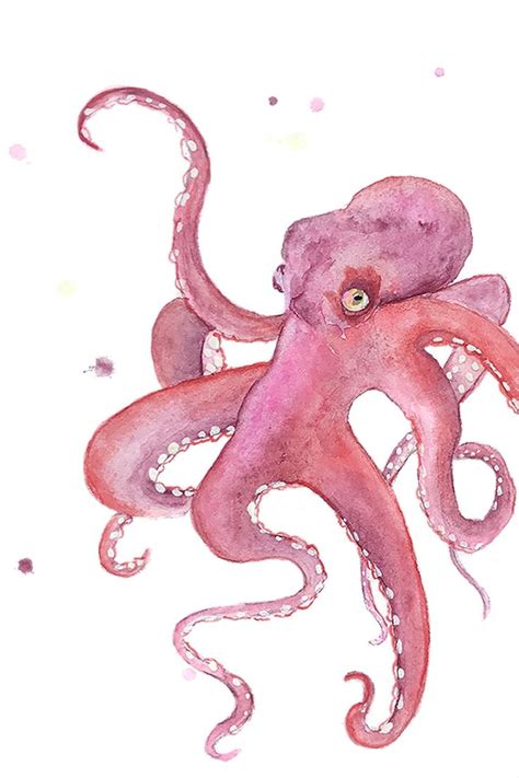 Printable Octopus Art Octopus Decor Octopus Art Print Octopus