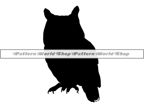 Owl Silhouette SVG, Owl SVG, Owl Silhouette Clipart, Files for Cricut ...