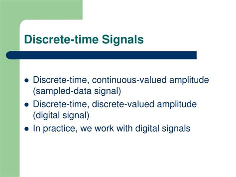 Ppt Discrete Time Signals Powerpoint Presentation Free Download Id