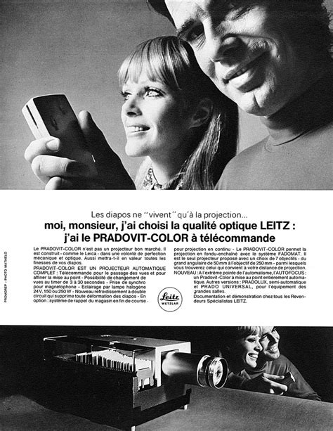 Leitz Pradovit Color Slide Projector Advertisement Flickr