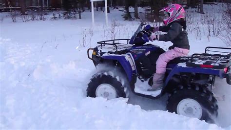 Polaris Sportsman Ripping Through Snow YouTube