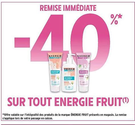 Promo Energie Fruit Chez Intermarche Hyper