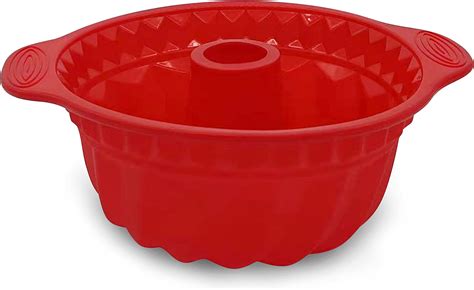 Ailehopy Silicone Bundt Cake Pan 8 10inch Round Fluted